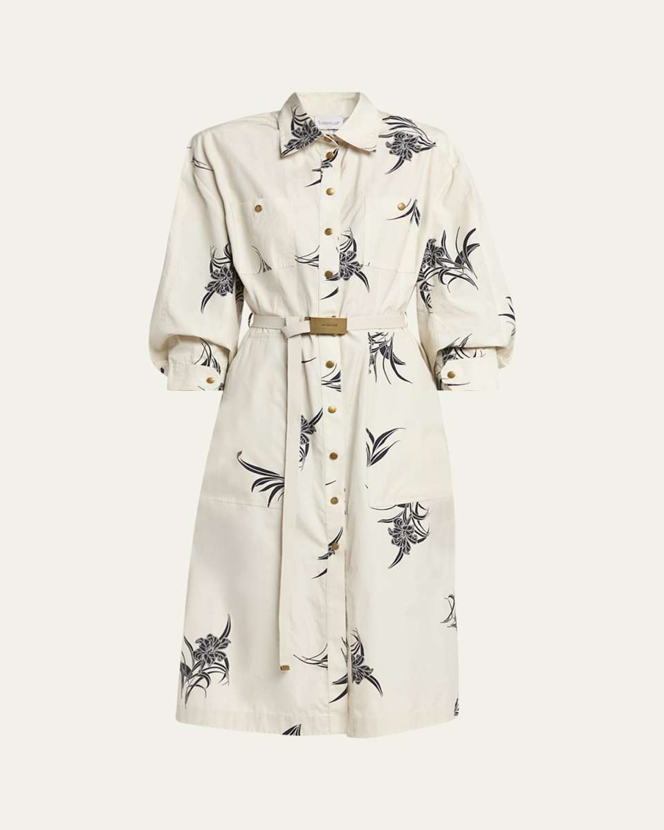 Printed Shirtdress